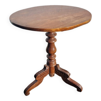 Wooden pedestal table from 1940/50