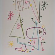 Joan Miró: Family with a Star - Signed Lithograph