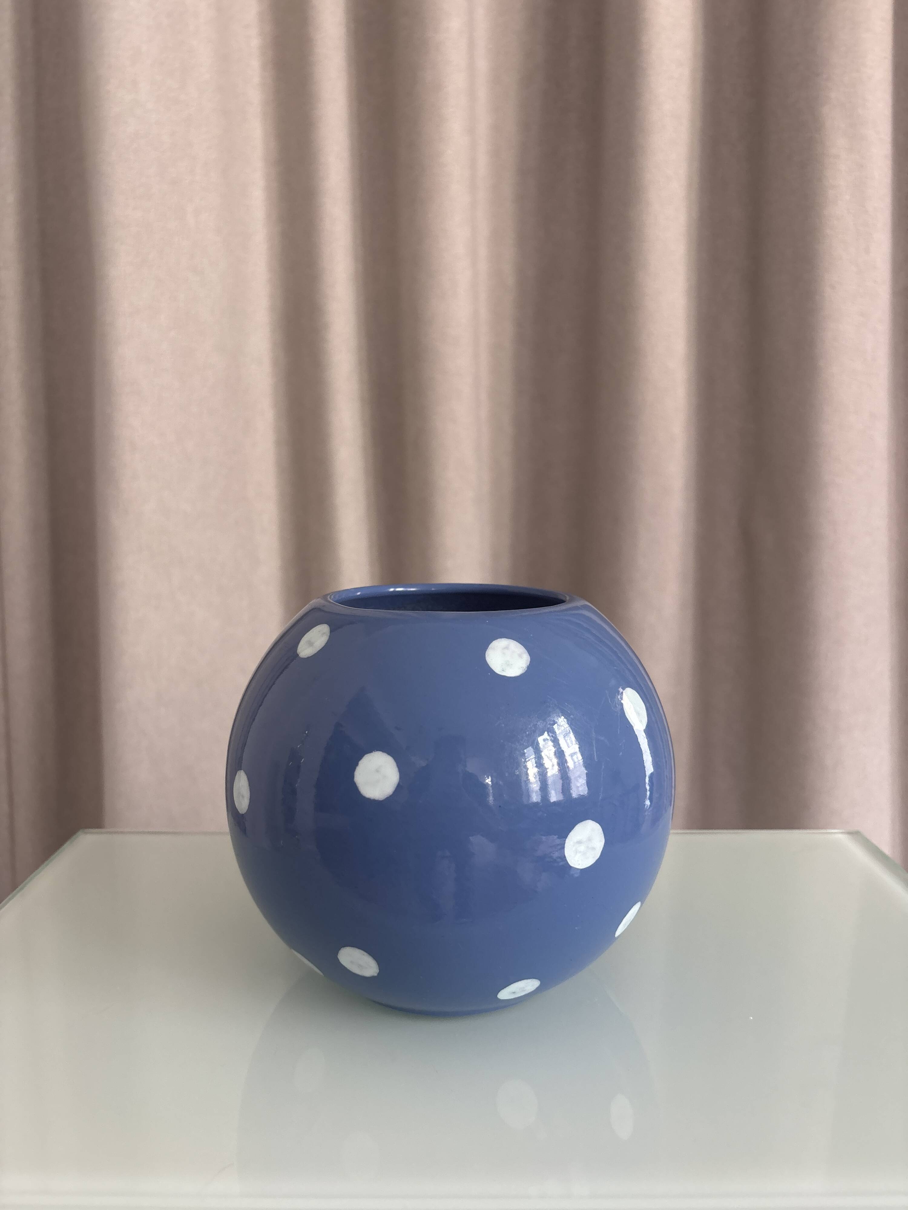 Vase vintage a pois - Scheurich Keramik