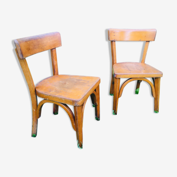 Pair of Baumann child chairs