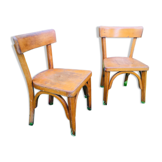 Pair of Baumann child chairs