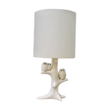 Owls ceramic lamp