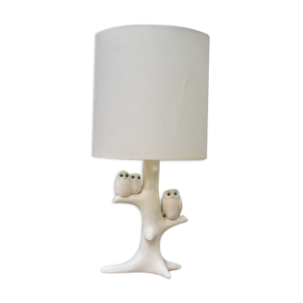 Owls ceramic lamp