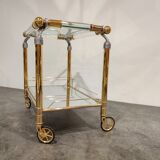 Vintage hollywood regency trolley, 1970s