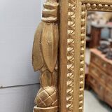Golden wooden mirror, Louis XVI style - early 20th century