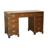 Restored leather military campaign desk Harrods Kennedy