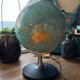 Vintage earth globe