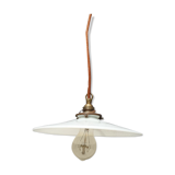 Suspension white opaline sequined copper cable