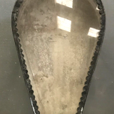 Vitrine de présentation en zinc et porte vitrée