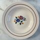Set of 6 St Amand hand-painted deep plates 22.5cm