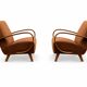1930s Jindřich Halabala Bentwood Armchairs in Cognac Velvet