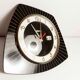 Asymmetrical wall clock 1960 Bayard formica