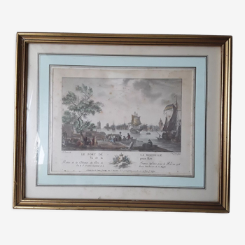 Antique print Reduced Ports of France