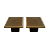 Paire de tables d’appoint Lova Création, Belgique, 1970