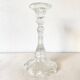 21 cm molded glass candle holder