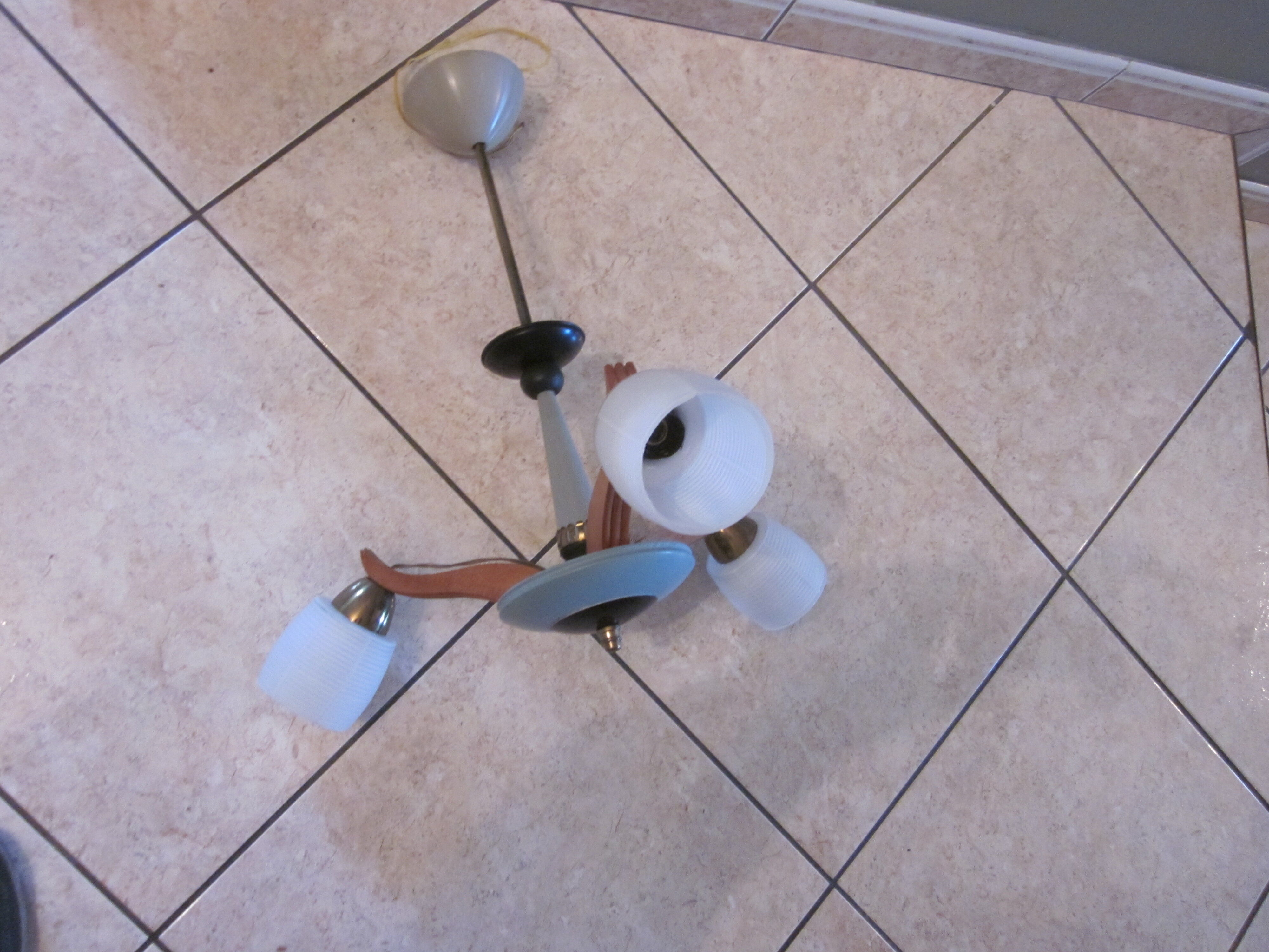 The 1950s vintage chandelier