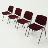 Set of 4 DSC Dining Chairs by Giancarlo Piretti for Castelli 1970s