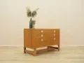 Commode en chêne danois et en frêne plaqué avec un dessus extensible, années 1970