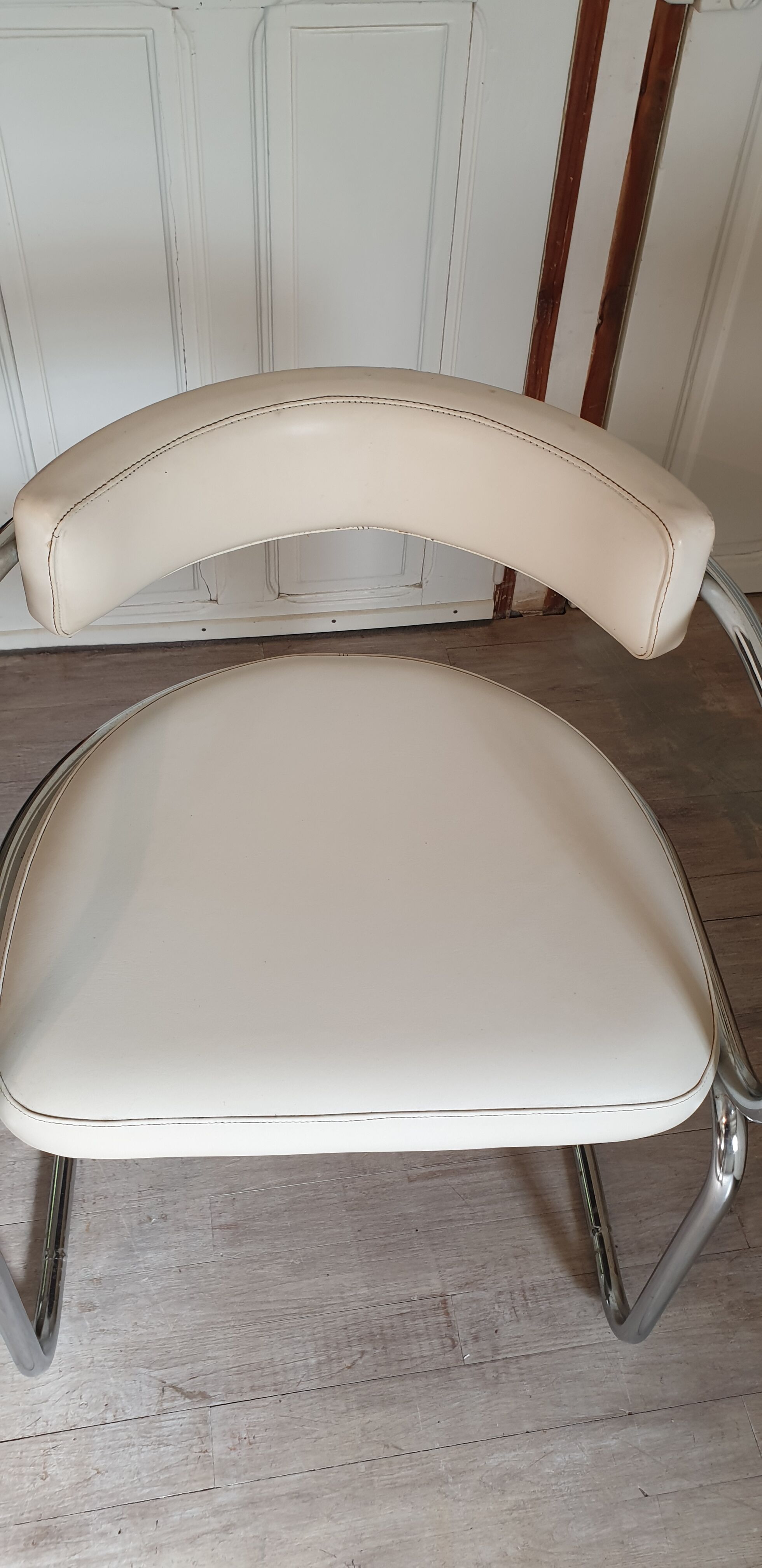 White 70s chair