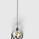 Organic suspension lamp Space Age in Murano glass by Mazzega – 1970s