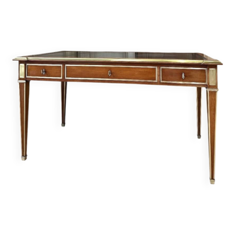 Directoire style flat desk in cherry wood, 20th century.