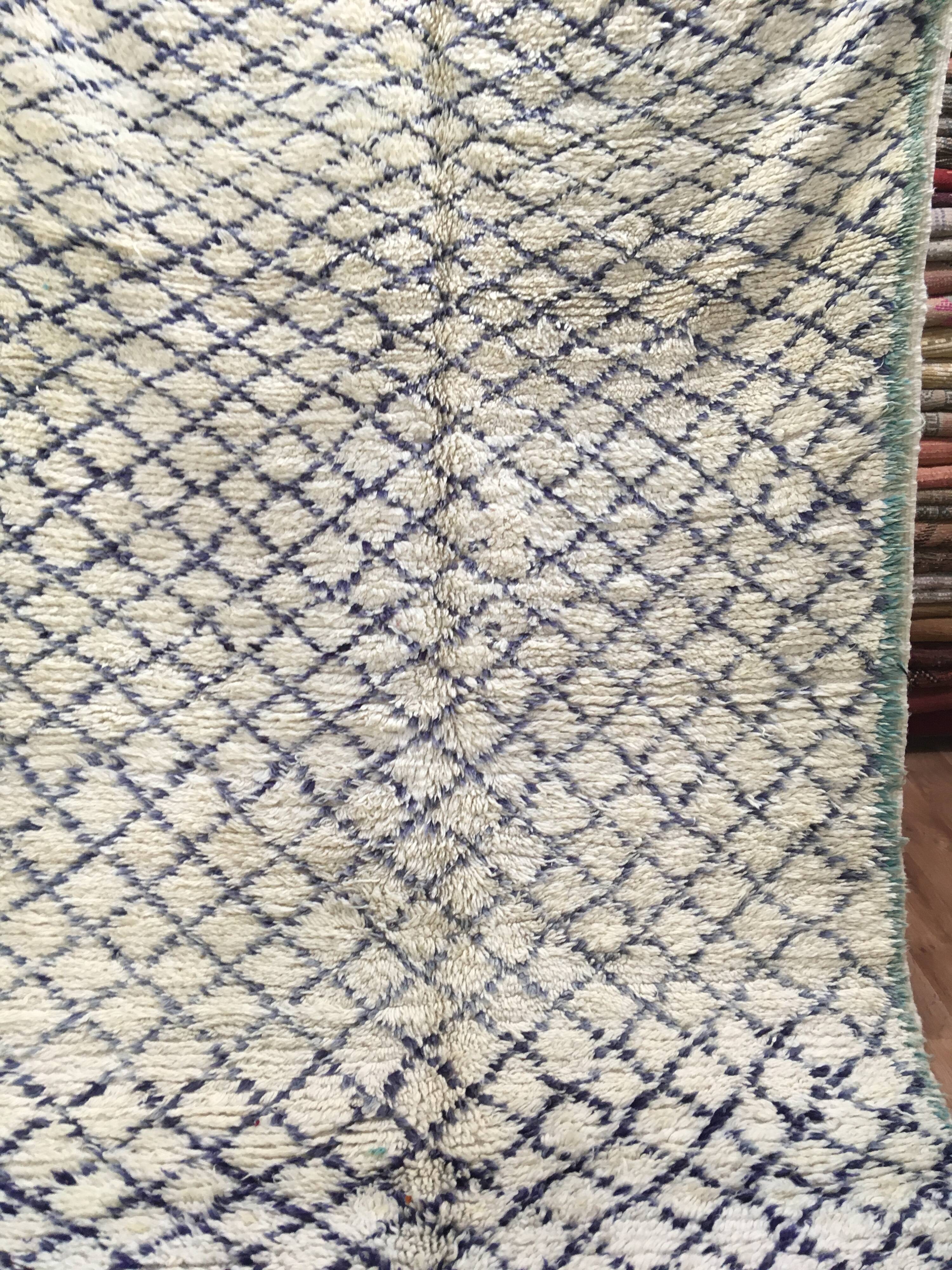 Old Beni Ouarain rug 366 x 166 cm