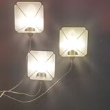 Wall lamps MidCentury floral pattern