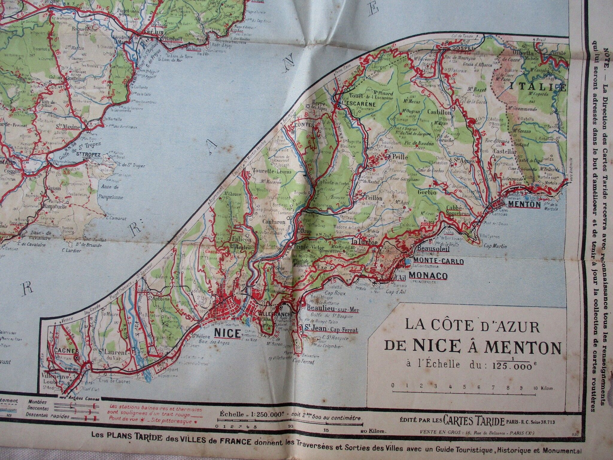 Carte Taride Provence Basses Alpes