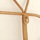Wall-mounted coat rack imitation wicker