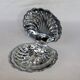 Butter butter shell st scallop metal glass vintage soap holder empty pocket