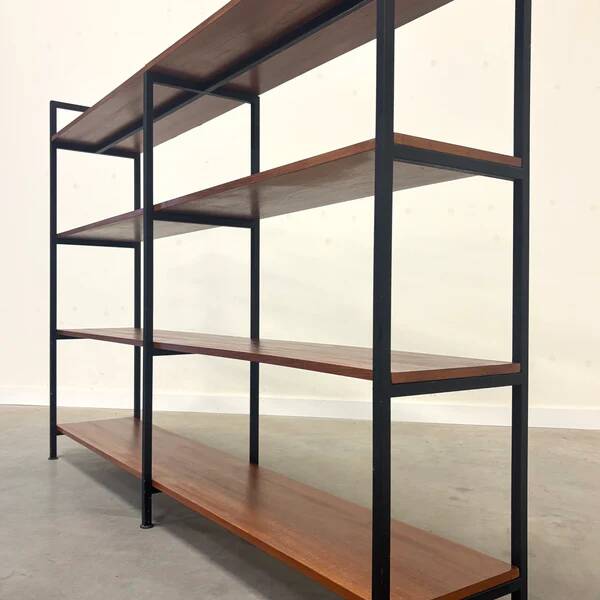 Bibliothèque en teck / paravent, années 1960