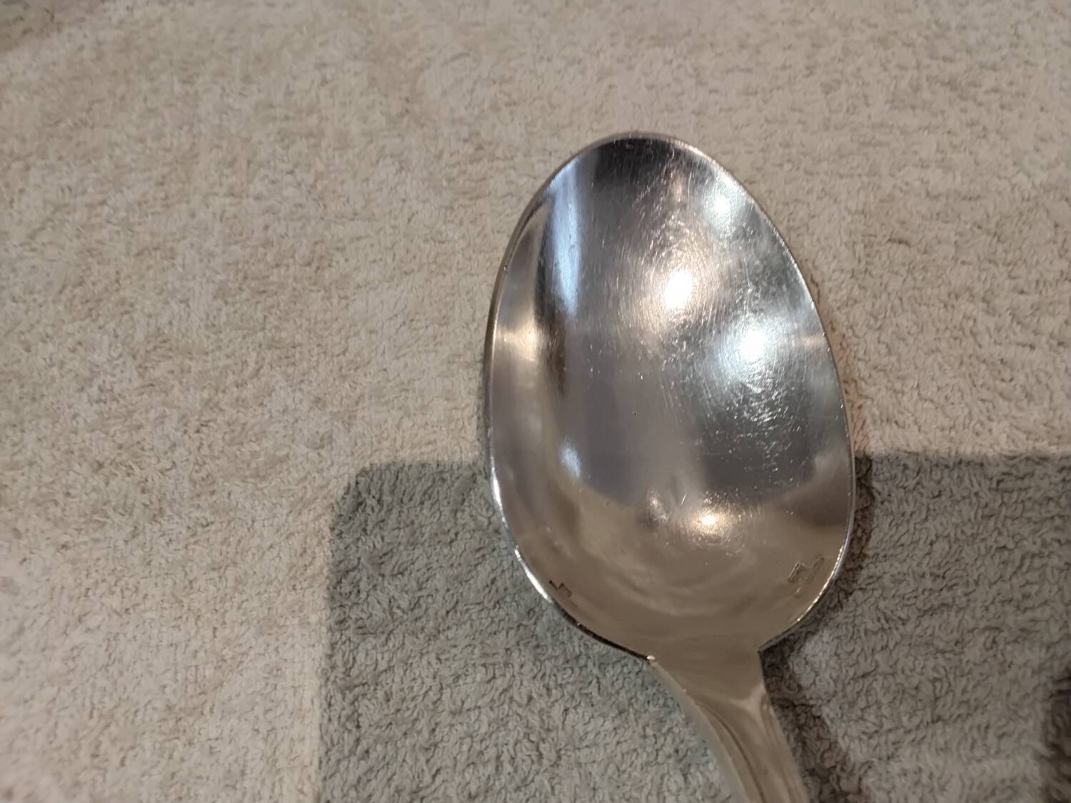 Silver-plated metal stew fork and spoon, Christofle silversmith, Albi