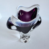 Vintage Mid Century Modern Handmade Murano Italy Glass Vase