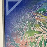 Foliage, oil on wood panel, signed Jean Noel Zanetti