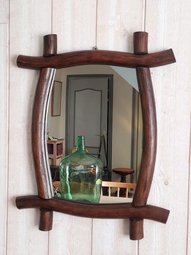 Miroir en bois 57x45cm