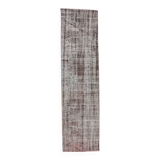 2x9 Narrow Turkish Vintage Runner Rug, 72x274Cm