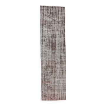 2x9 Narrow Turkish Vintage Runner Rug, 72x274Cm