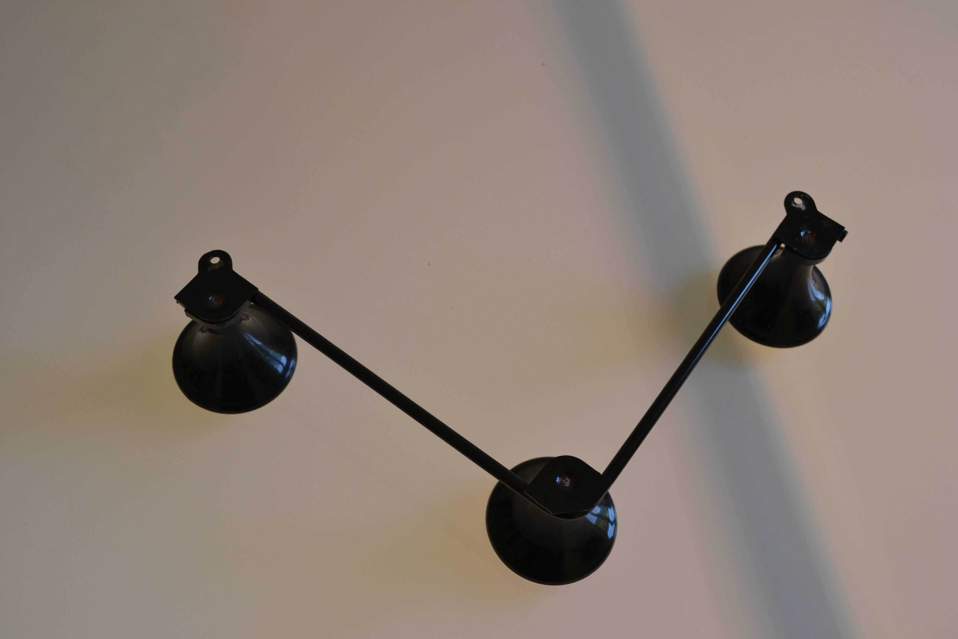 Wall coat rack with 3 hooks circa 1960s