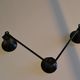 Wall coat rack with 3 hooks circa 1960s