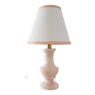pink alabaster lamp