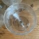 Set of 7 old etched glass stemware