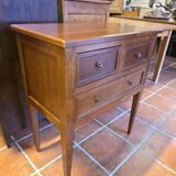 Louis XVI style commode in solid cherry wood.