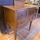 Louis XVI style commode in solid cherry wood.