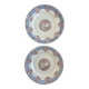 2 assiettes plates Longwy Fecamp en terre de fer