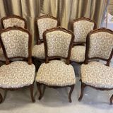 Set of 6 Louis XV style chairs