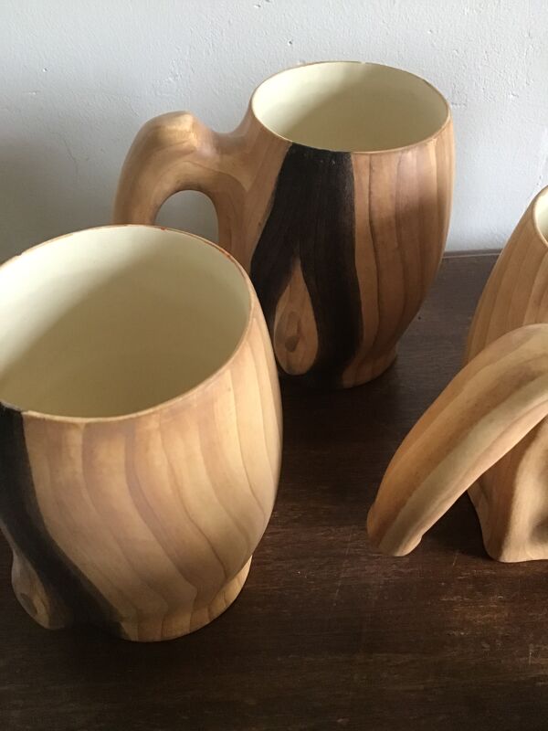 Lot de 6 mug Grandjean Jourdan  Vallauris