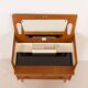 Danish teak dresser with hidden vanity and lights, 1960s