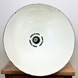 Grey enamel industrial factory lamp from Elektrosvit, 1960s