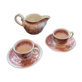 Duo de tasses et verseuse à lait