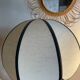 Grande lampe en bois peint